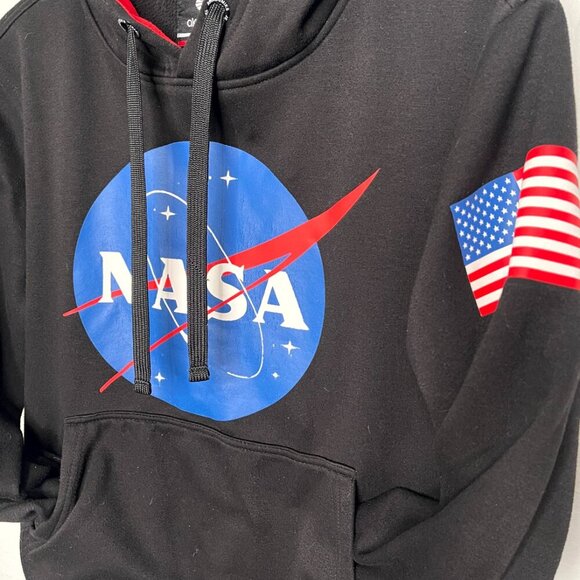 NASA Black Hooded Sweatshirt Small - Picture 4 of 5